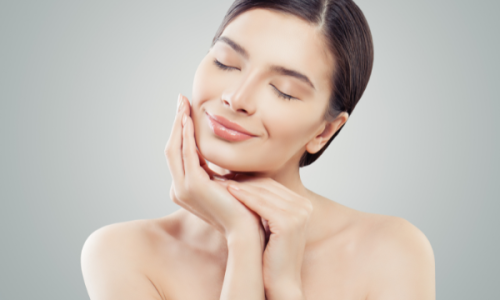 woman with rejuvenated skin